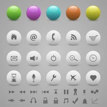 Web Buttons Illustration Stock Illustration