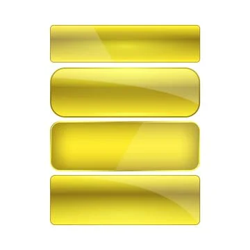 Web buttons set Illustrazione stock