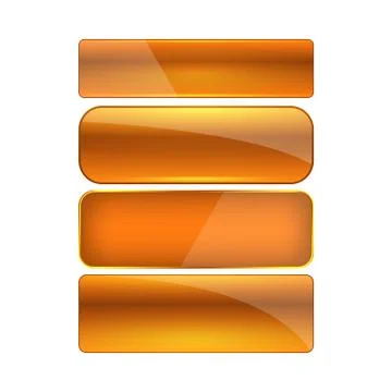 Web buttons set Illustrazione stock