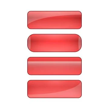 Web buttons set Illustrazione stock