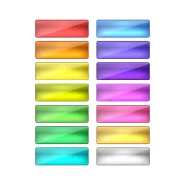 Web buttons set Stock Illustration