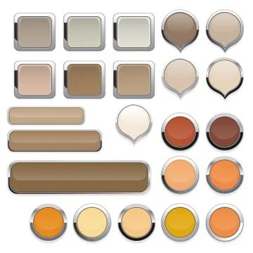 Web buttons for website Stock Illustration