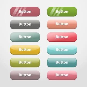 Web buttons.Part II Stock Illustration