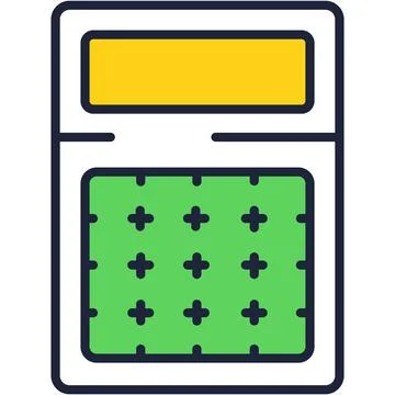 Web calculator vector icon settings for app Stock Illustration