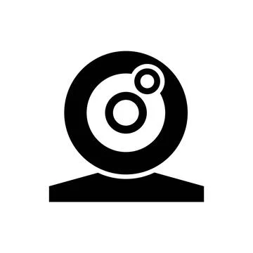 Web cam Icon Design premium vector template. Completely editable with isolated Stock Illustration