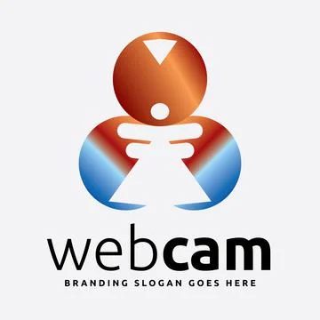 Web-Cam-Secure-Technology-Logo Illustrazione stock