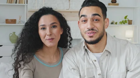 Web cam view portrait close up male and Stock Video Pond5