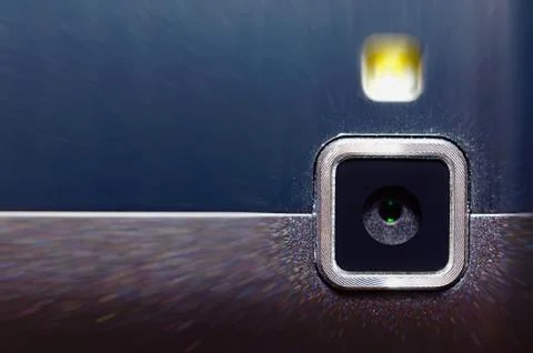 Web camera and flash your mobile phone. Stock Photos