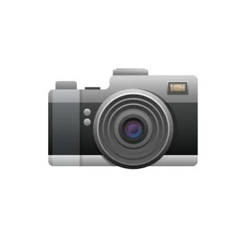 Web camera black on white background. Illustration Stock Illustration