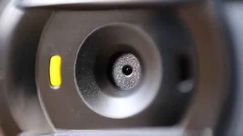 Web camera blinking indicator. Macro focus Vídeo Stock 87545986