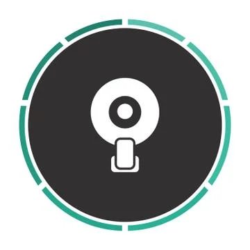 Web camera computer symbol Stock Illustration