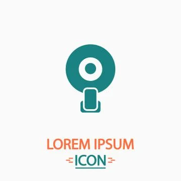 Web camera computer symbol Stock Illustration