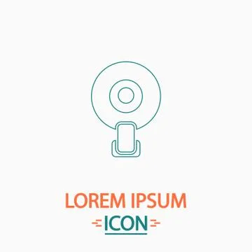 Web camera computer symbol Stock Illustration