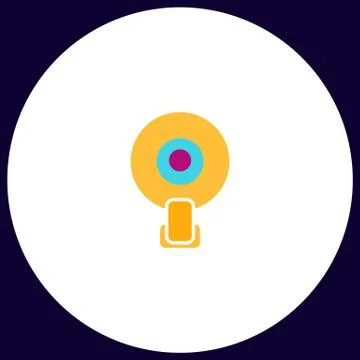 Web camera computer symbol Illustrazione stock