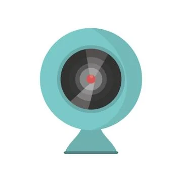 Web camera device isolated icon Stockillustratie