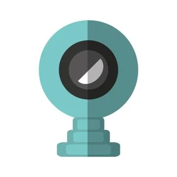 Web camera device isolated icon Stock Illustration