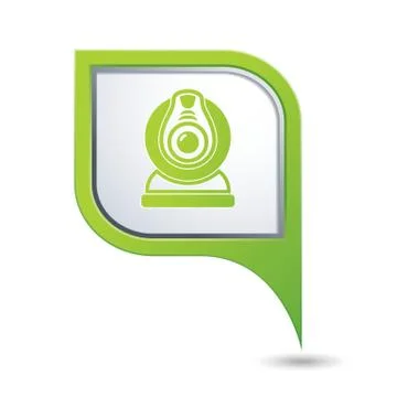 Web camera GREENpointer Stock Illustration
