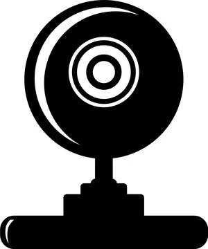 Web Camera Icon in flat style. Vector Illustration 스톡 일러스트
