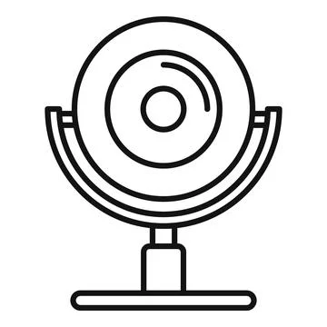 Web camera icon, outline style 스톡 일러스트