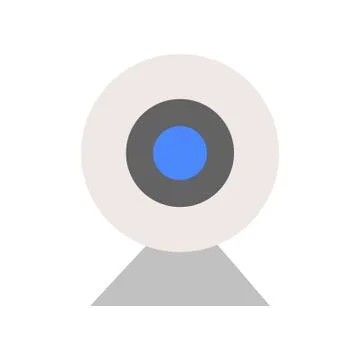 Web camera icon, Pictogram pixel perfect vector Stock Illustration