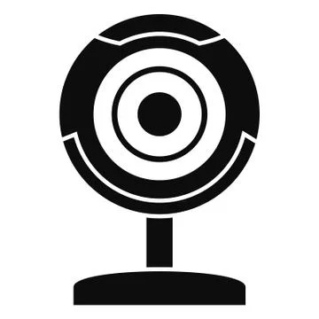 Web camera icon, simple style Stock Illustration