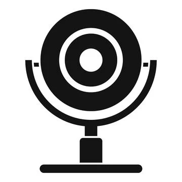 Web camera icon, simple style Stock Illustration