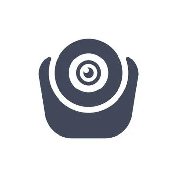 Web Camera Icon Vector flat design style Stock Illustration