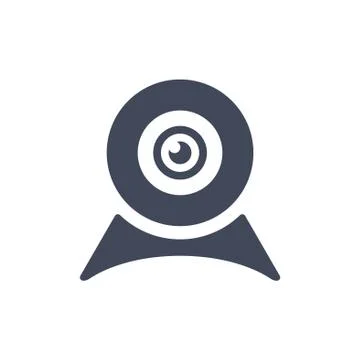 Web Camera Icon Vector flat design style Stock Illustration