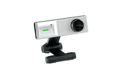 Web camera isolated on a white background Stock Photos