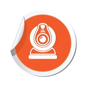 Web camera ORANGE LABEL Stock Illustration