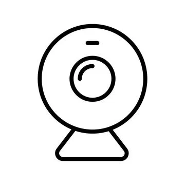 Web camera outline vector icon isolated 스톡 일러스트