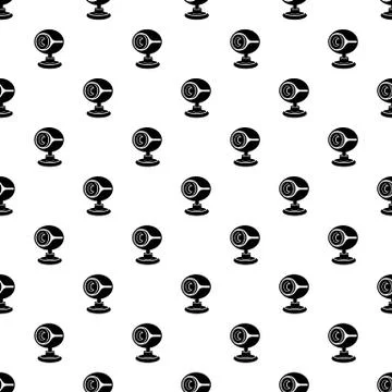 Web camera pattern seamless Stock Illustration