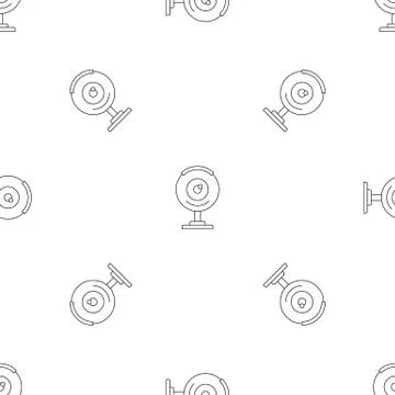 Web camera pattern seamless vector Illustrazione stock