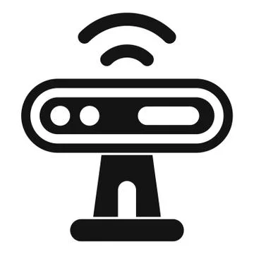 Web camera sensor icon, simple style Illustrazione stock