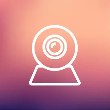 Web camera thin line icon Stockillustratie