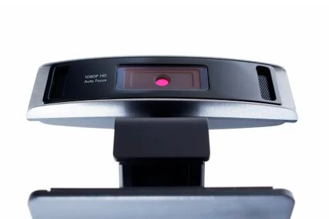 Web camera, usb webcam isolated on white background Stock Photos