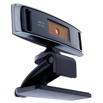 Web camera, usb webcam isolated on white background Stock Photos