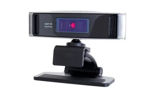 Web camera, webcam isolated on white background Stock Photos