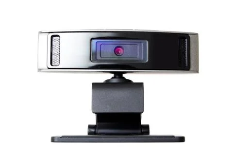 Web camera, webcam isolated on white background Stock Photos