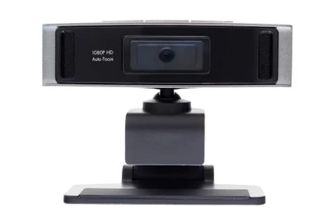 Web camera, webcam isolated on white background Stock Photos