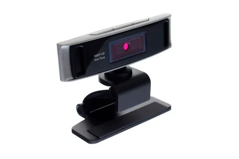 Web camera, webcam isolated on white background Stock Photos