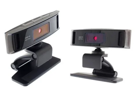 Web camera, webcam isolated on white background Foto stock