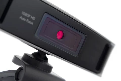 Web camera, webcam isolated on white background Stock Photos