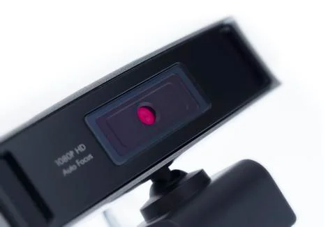 Web camera, webcam isolated on white background Stock Photos