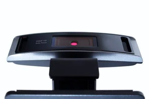 Web camera, webcam isolated on white background Stock Photos