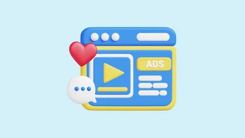 Web Campaigns animated 3d icon. Stock Footage 289453063