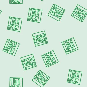 Web chat bot line vector seamless pattern イラスト素材