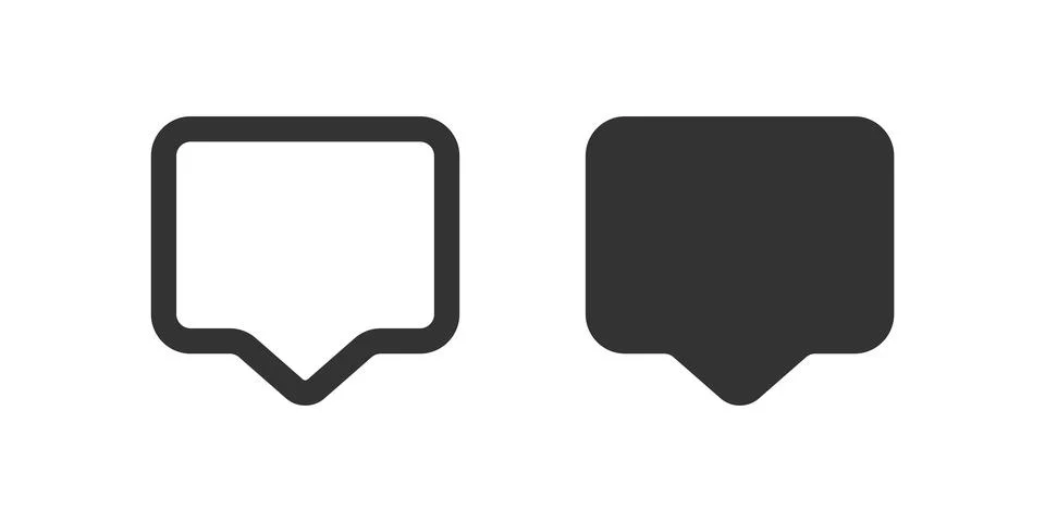 Web chat icon. Bubble message symbol. Online dialog, talk in vector flat styl Illustrazione stock
