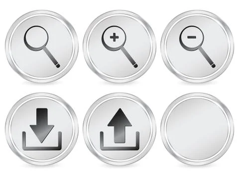 Web circle icon Illustrazione stock