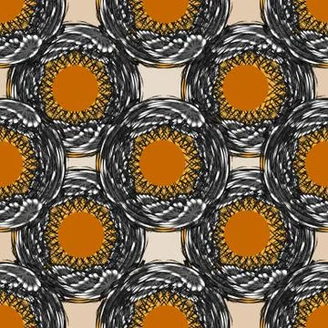 Web circlular abstract graphic seamless pattern 스톡 일러스트